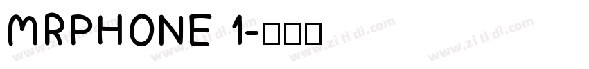MRPHONE 1字体转换